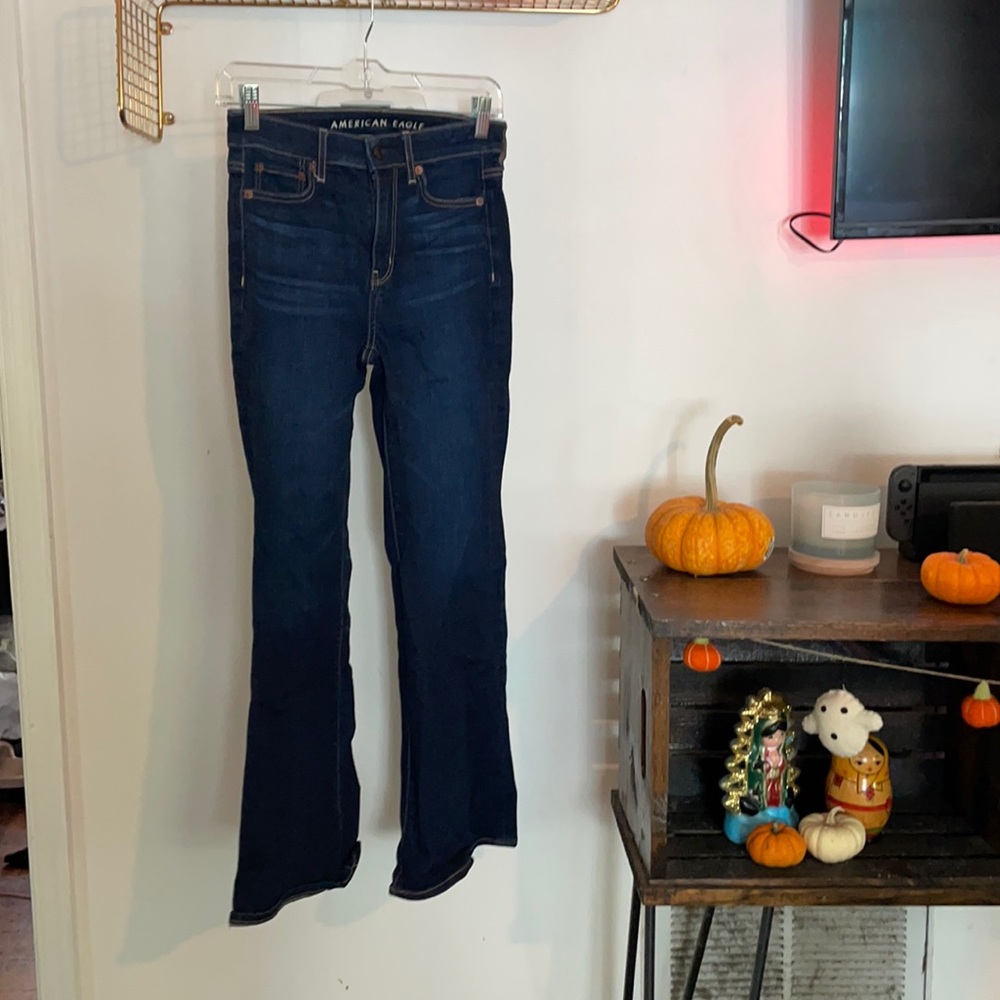 American Eagle AE Super High Waisted Flare Boot Cut Jeans